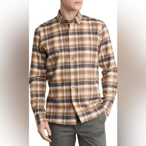 Scott Barber Plaid Flannel Button Down